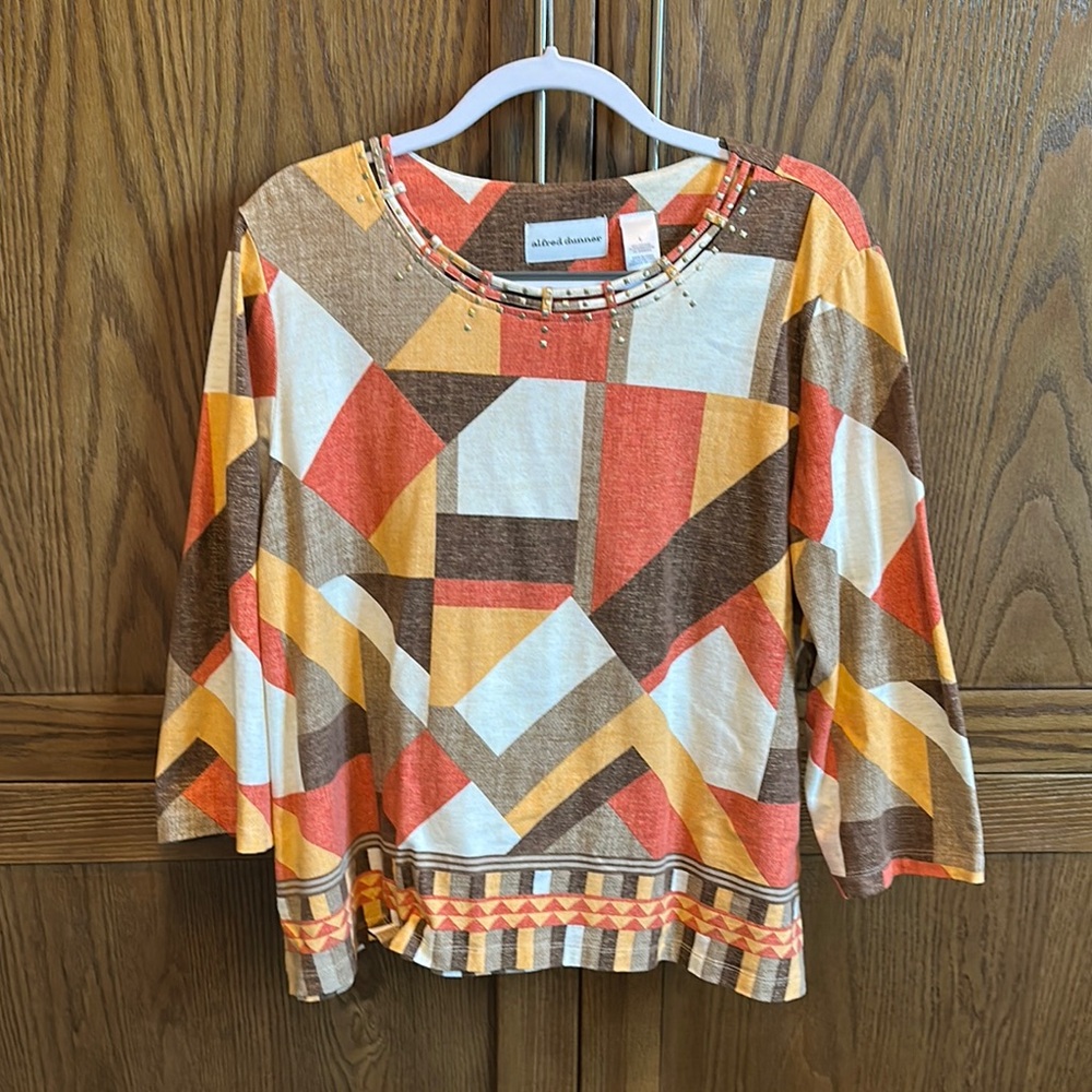 Colorful Geometric Women's Top